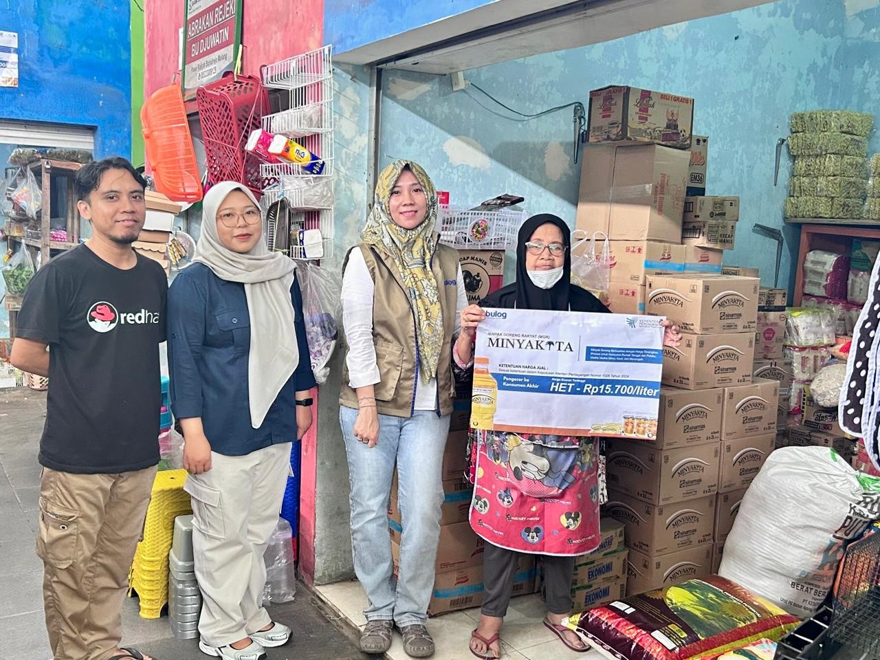 Penyaluran Minyakita di Pasar Bunulrejo. Istimewa