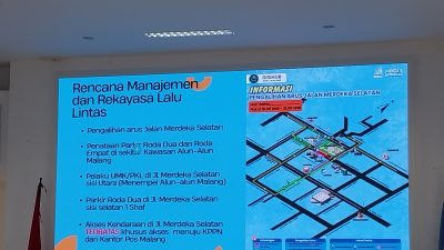 Pemkot Malang Terapkan Rekayasa Lalin di Alun-Alun Merdeka