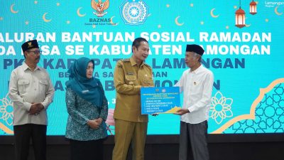 TP PKK Lamongan Gandeng Baznas Salurkan Bansos Ramadan