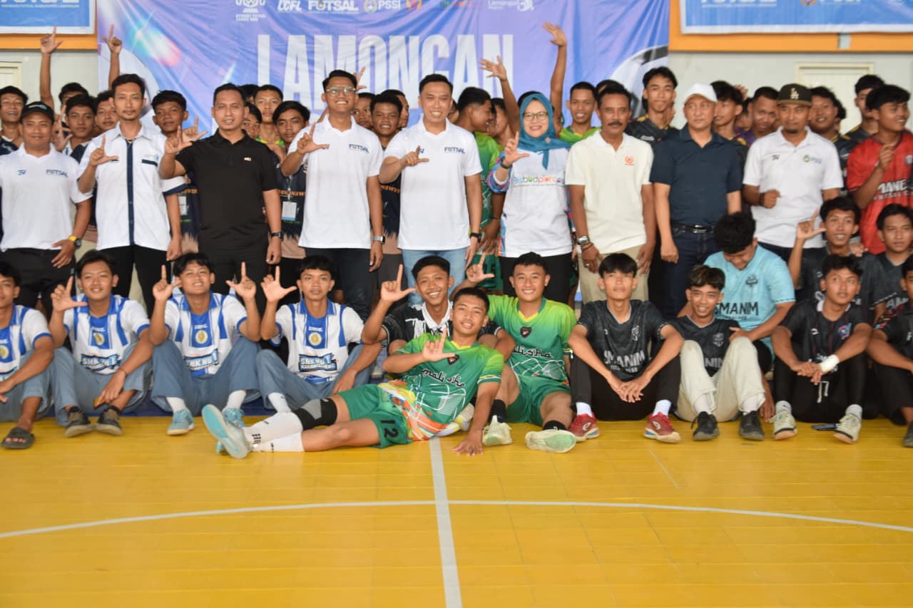Atlet futsal Kabupaten Lamongan. Foto: Tugusatu/Ahmad Yakub/ist