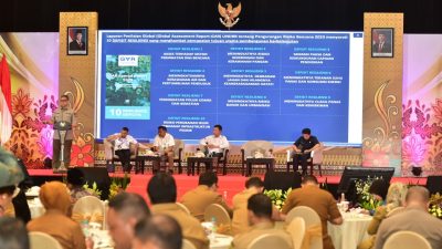 Rakor penanganan dampak hidrometeorologi dan potensi bencana musim kemarau Jawa Timur Tahun 2026. Foto: Tugusatu/Ahmad Yakub/ist