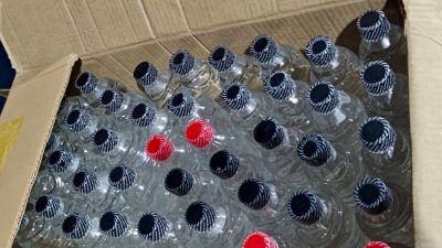 Barang bukti arak bali ilegal yang disita oleh tim Bea Cukai Malang. Foto: Dok. Bea Cukai Malang