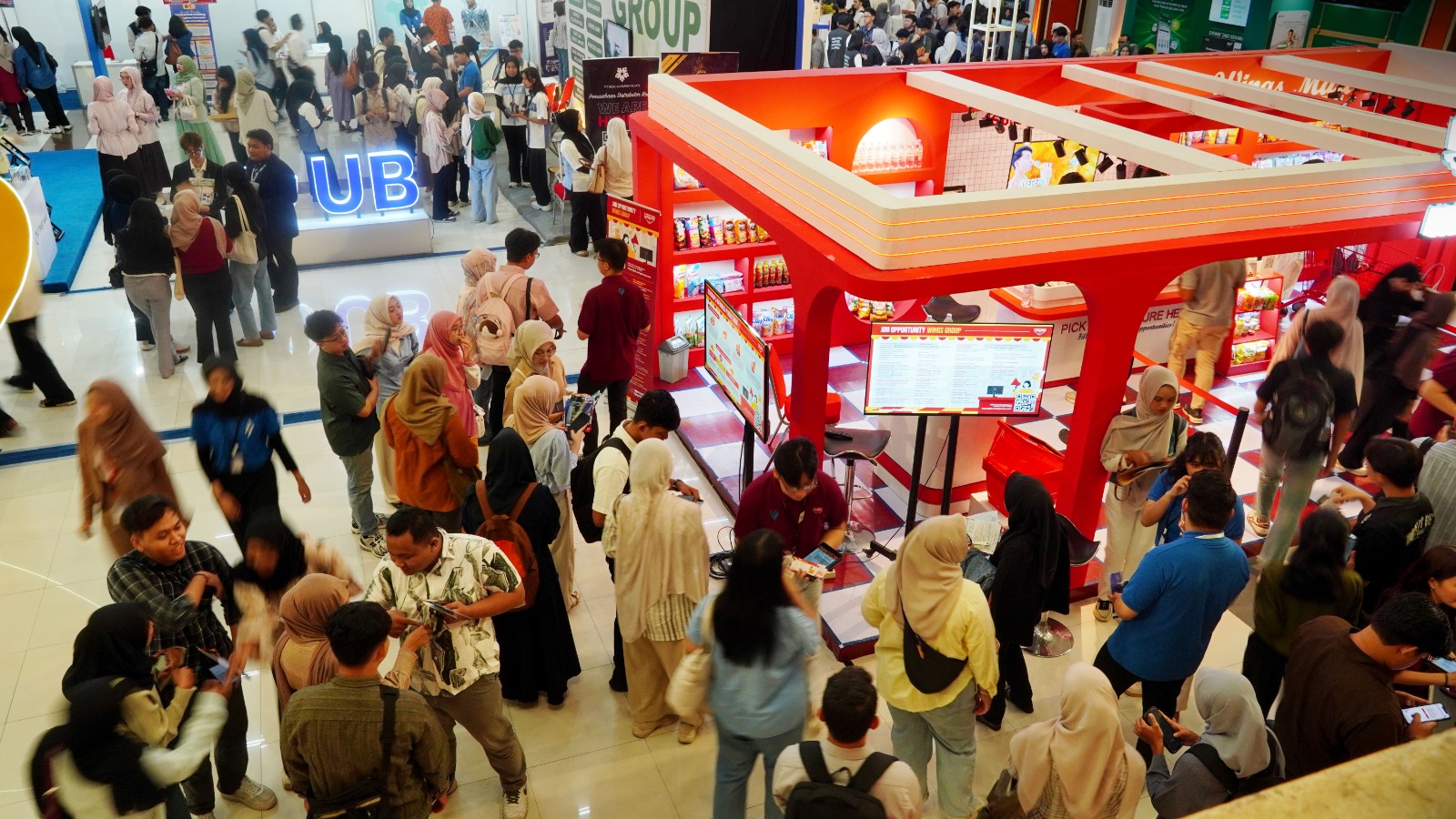 Universitas Brawijaya (UB) membuka Brawijaya Career Expo (BCE) 2026 di Gedung Samantha Krida dan Auditorium UB, Sabtu (23/5/2026). Foto: Humas UB