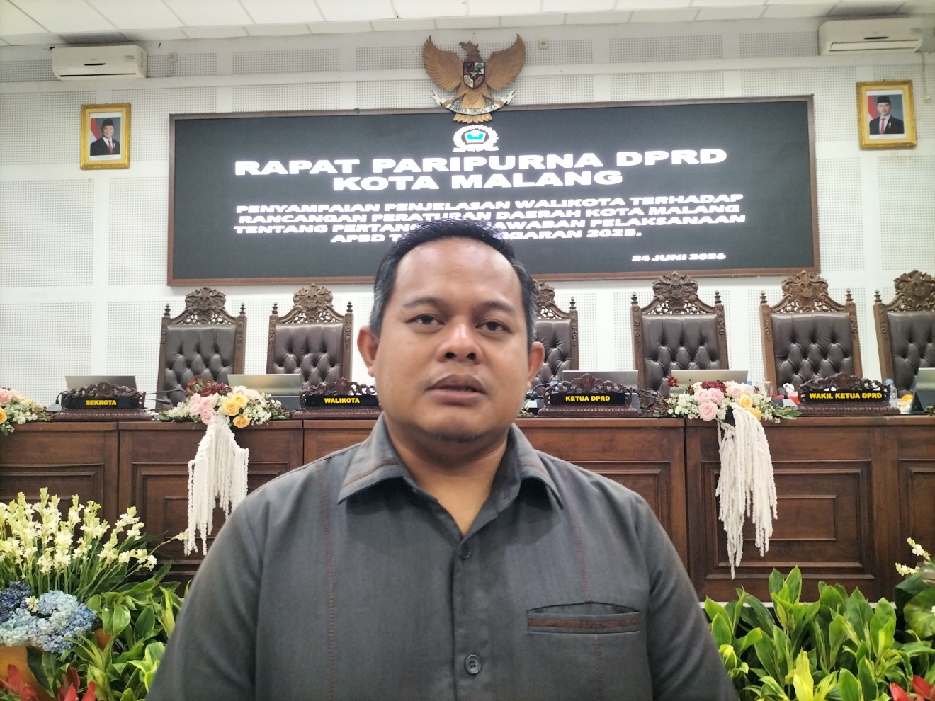 Wakil Ketua DPRD Kota Malang Trio Agus Purwono. Foto: Tugusatu/Bagus Suryo