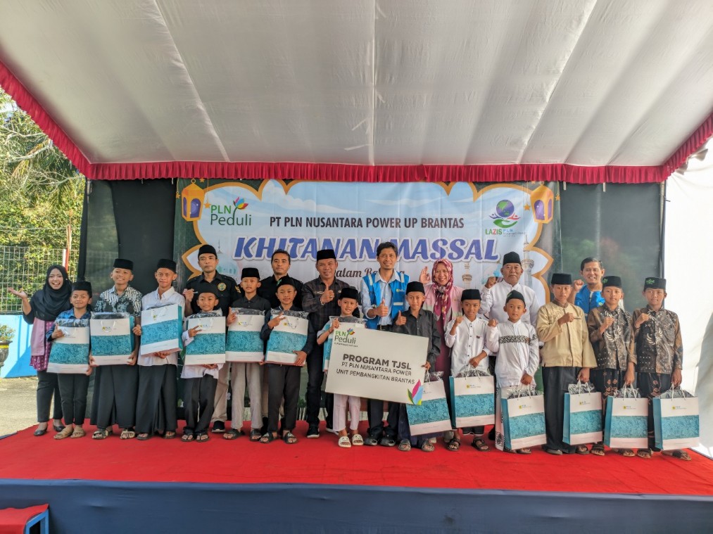 PT PLN NP UP Brantas menggelar khitan massal memperingati Tahun Baru Islam 1 Muharram 1448 Hijriah di Desa Wagir Lor, Kecamatan Ngebel, Ponorogo, Selasa (23/6/2026). Foto: PLN NP UP Brantas