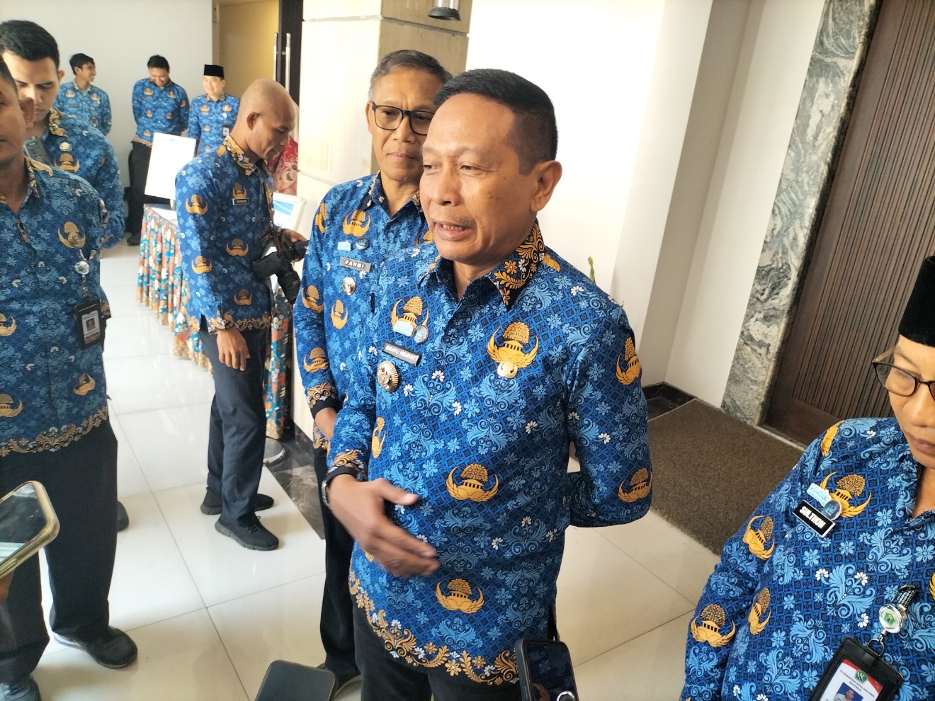 Wali Kota Malang Wahyu Hidayat menekankan optimalisasi pendapatan asli daerah untuk pembangunan. Foto: Tugusatu/Bagus Suryo